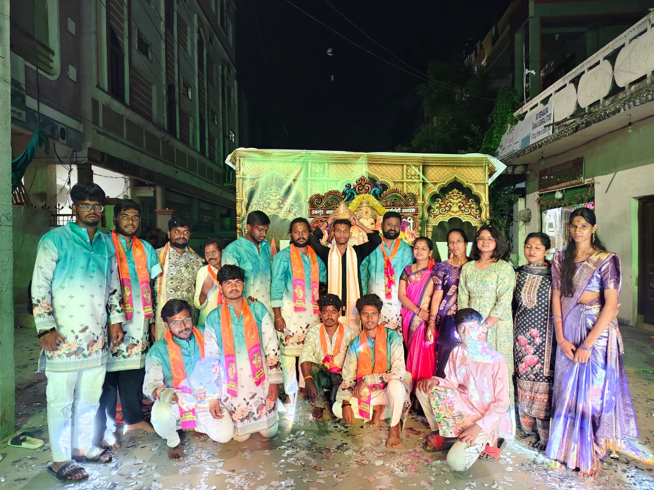 Patancheru Bids a Grand Farewell to Lord Ganesha: Team Rudra Creates a Historic Record with INR 1,36,667 Laddu Auction