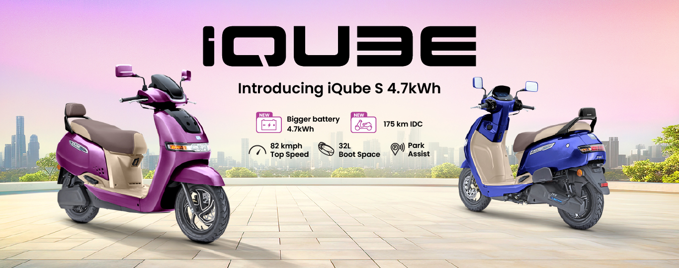 TVS Motor Company Strengthens Its TVS iQube Portfolio With A New S 4.7 kWh Variant