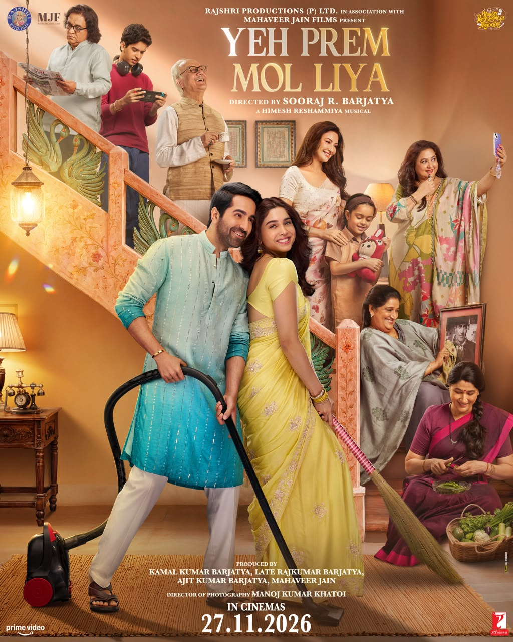 One Month to Go and Sooraj Barjatya’s ‘Yeh Prem Mol Liya’ Brings the Family Together for Diwali Safai