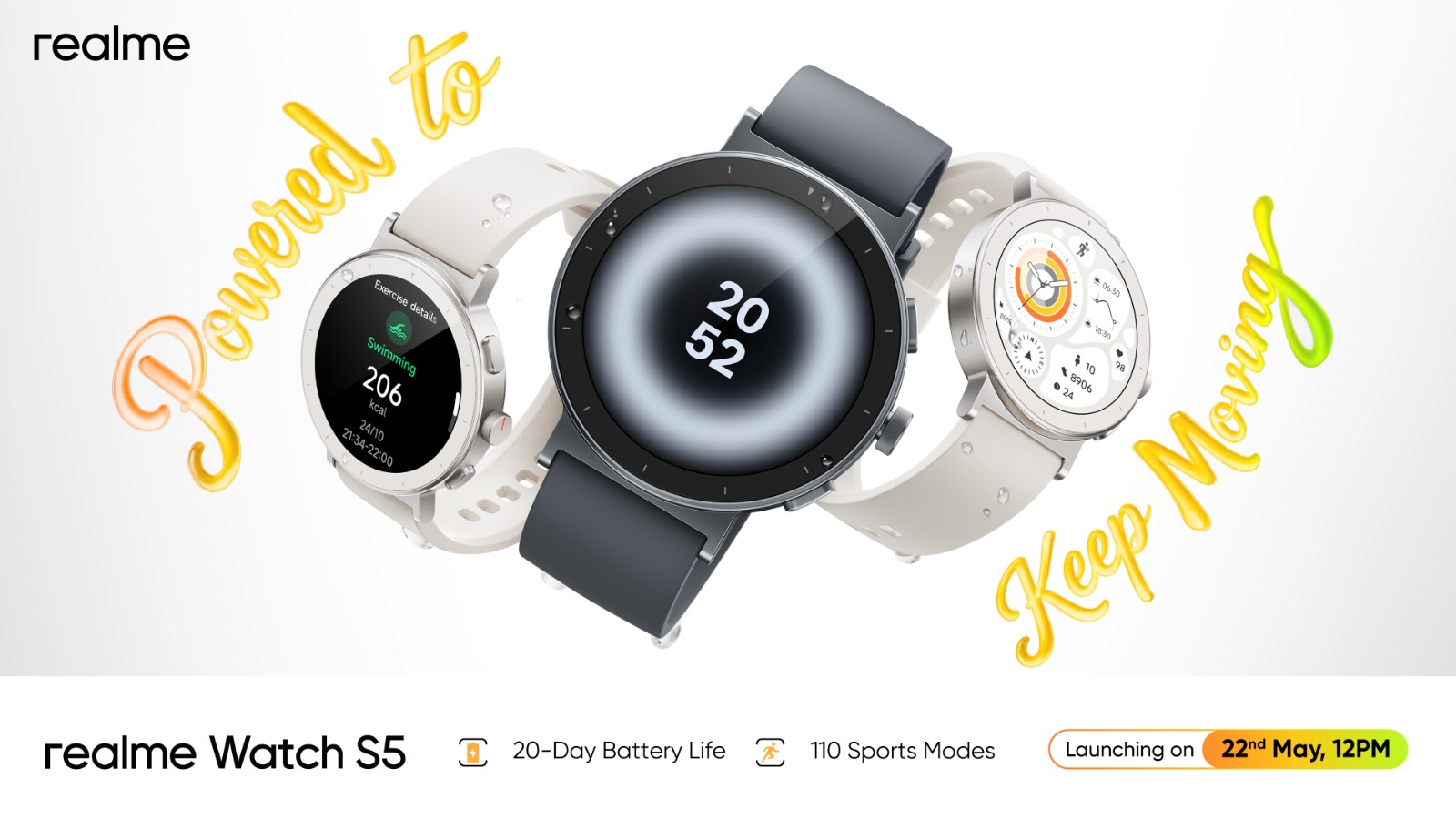 realme Buds Air8 Pro & Watch S5 Set to Launch on May 22  featuring Best ANC with Flagship sound  and Advanced Smartwatch Features 