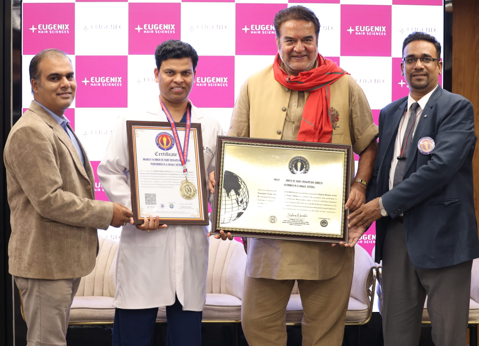 Eugenix Hair Sciences Sets World Record for Highest Grafts in Single Sitting