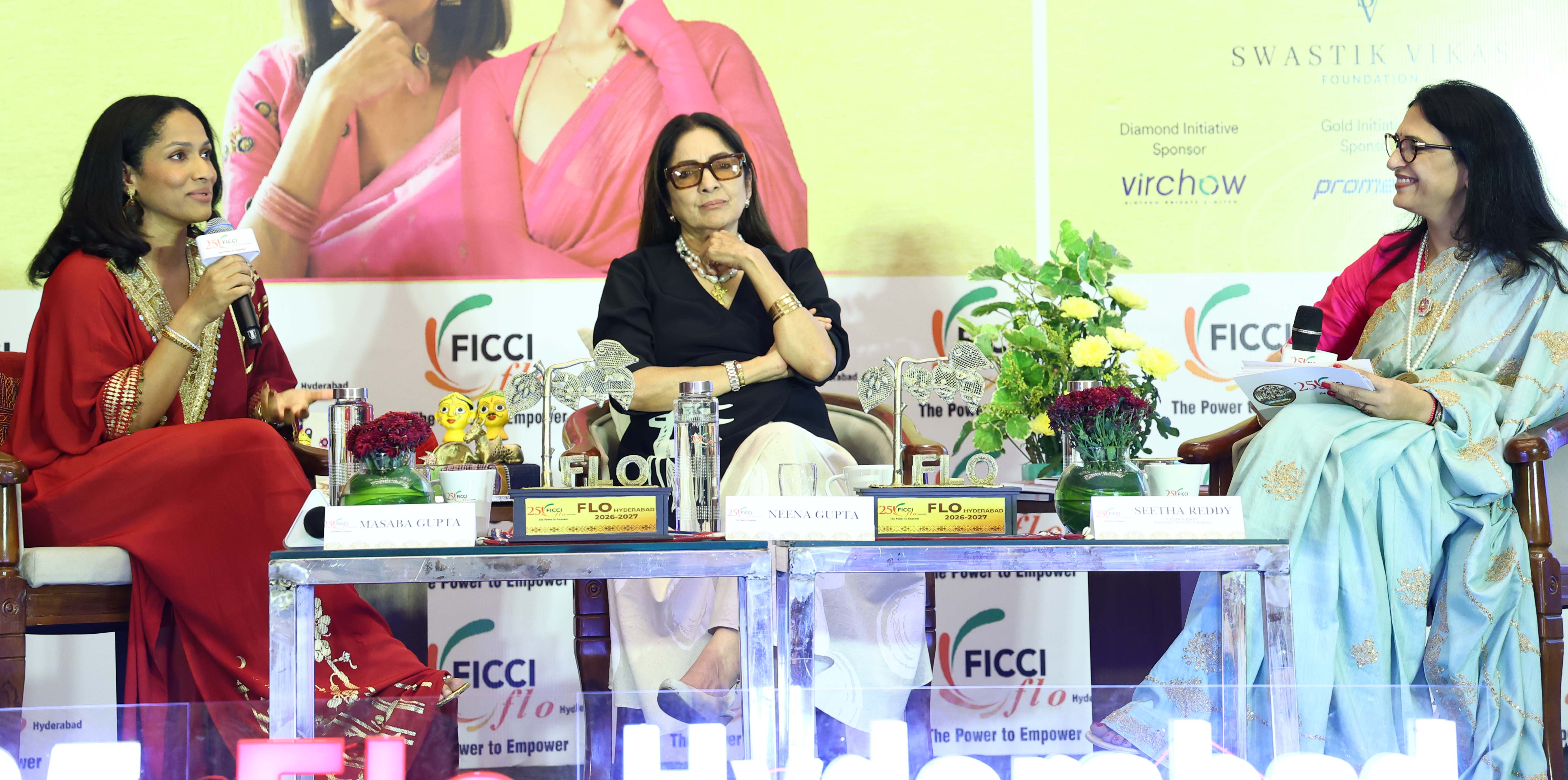 FLO Hyderabad presents “Unscripted: Life, Legacy & Reinvention” Featuring Neena Gupta and Masaba Gupta