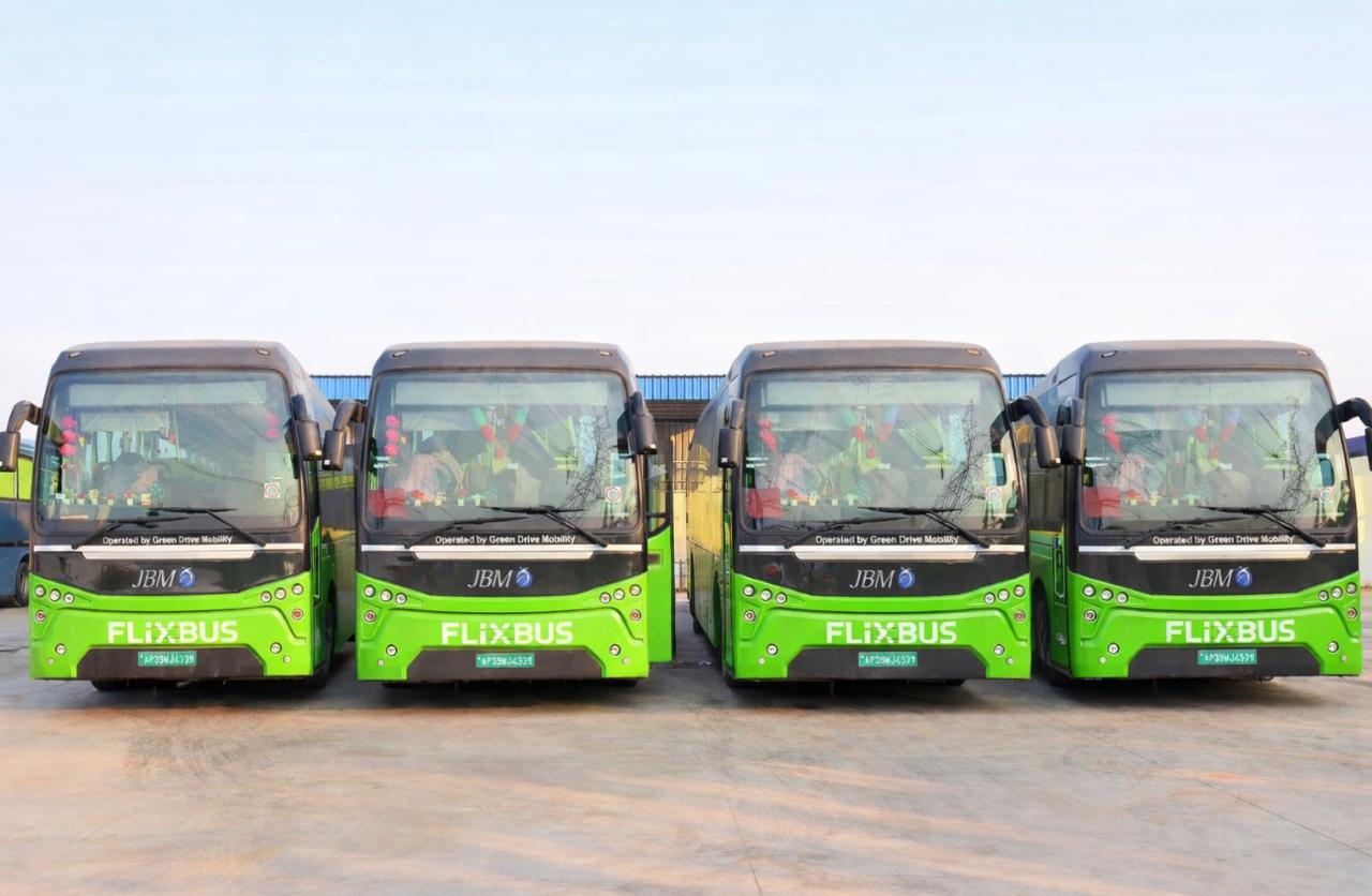 FlixBus and Green Drive Mobility Launch Electric Intercity Bus Services Route