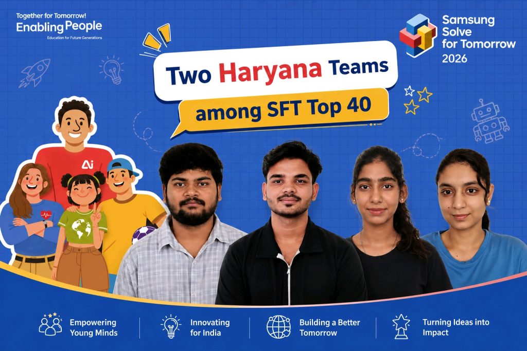 Four young innovators from Haryana make it to Samsung S0lve for Tomorrow Top 40