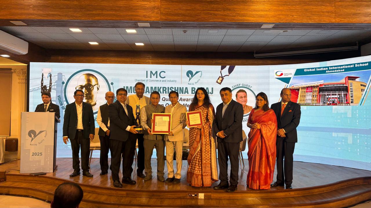 GIIS Ahmedabad Honoured with Prestigious IMC Ramkrishna Bajaj National Quality Award