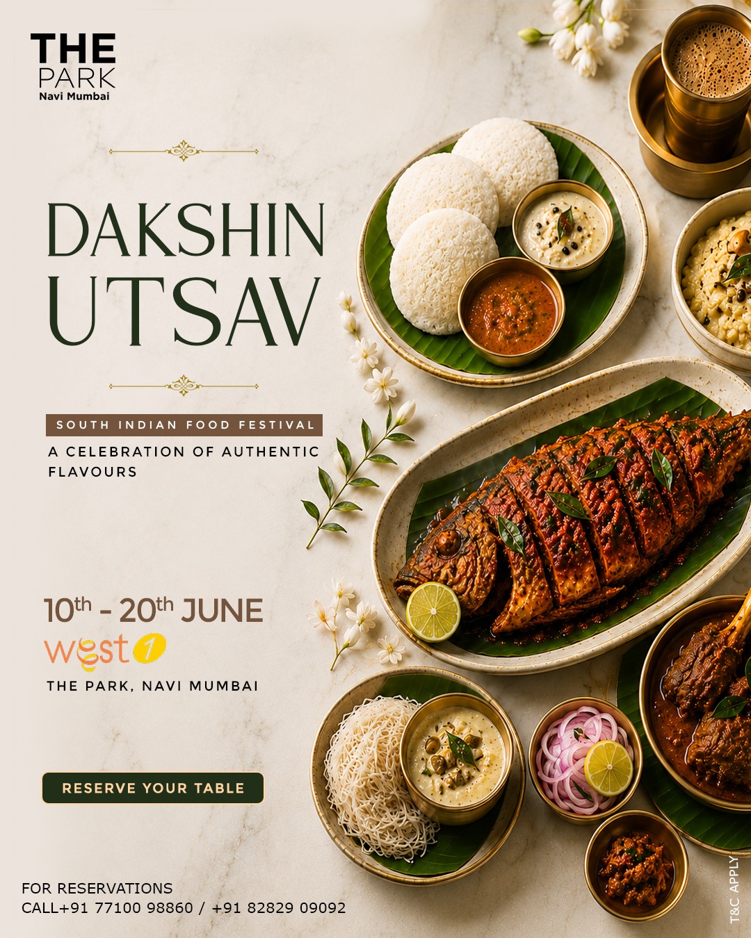 The Park Navi Mumbai Presents ‘Dakshin Utsav’ – A Celebration of Southern India's Rich Food Heritage