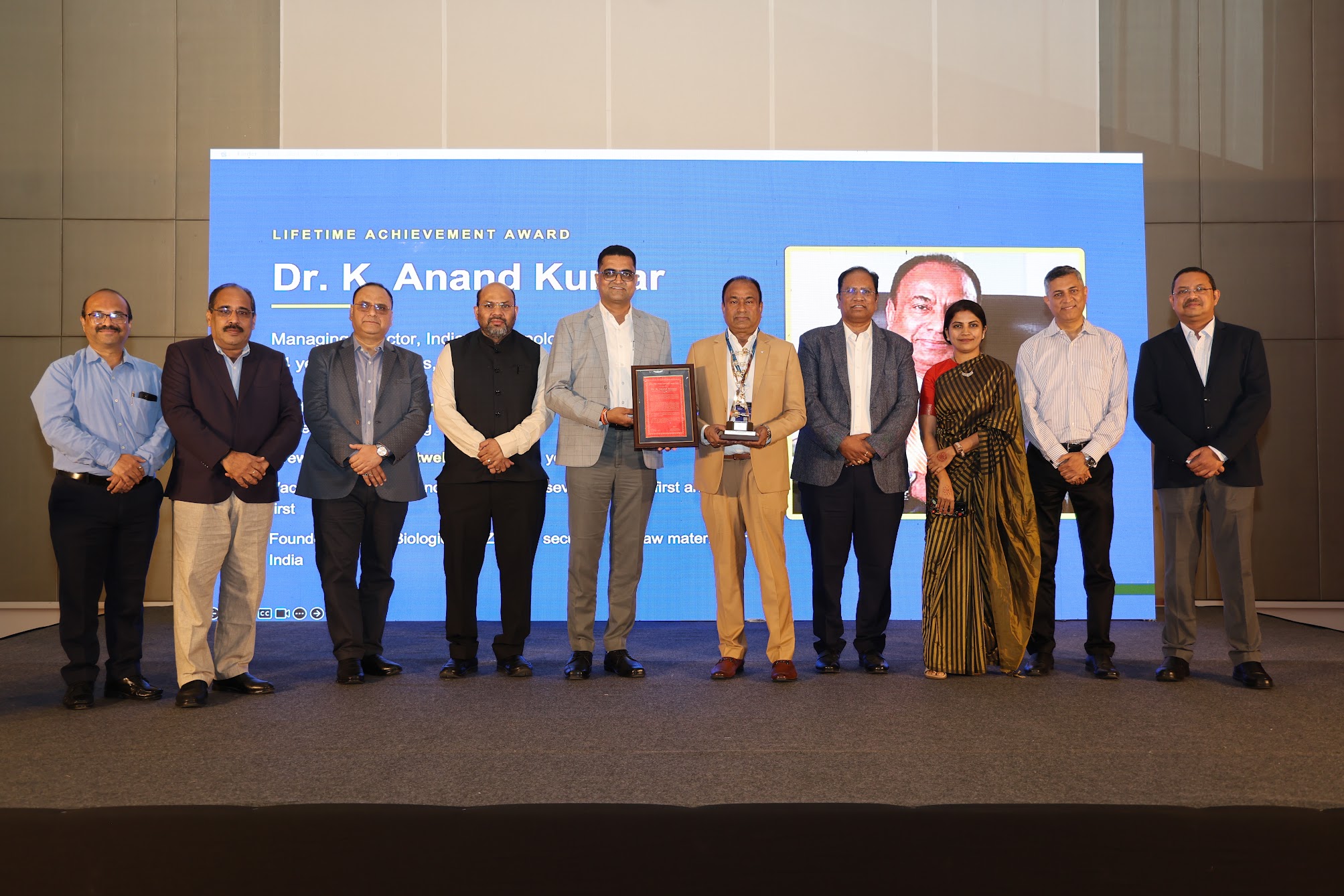 Dr. K. Anand Kumar, Managing Director, Indian Immunologicals Limited, Conferred with FABA Lifetime Achievement Award