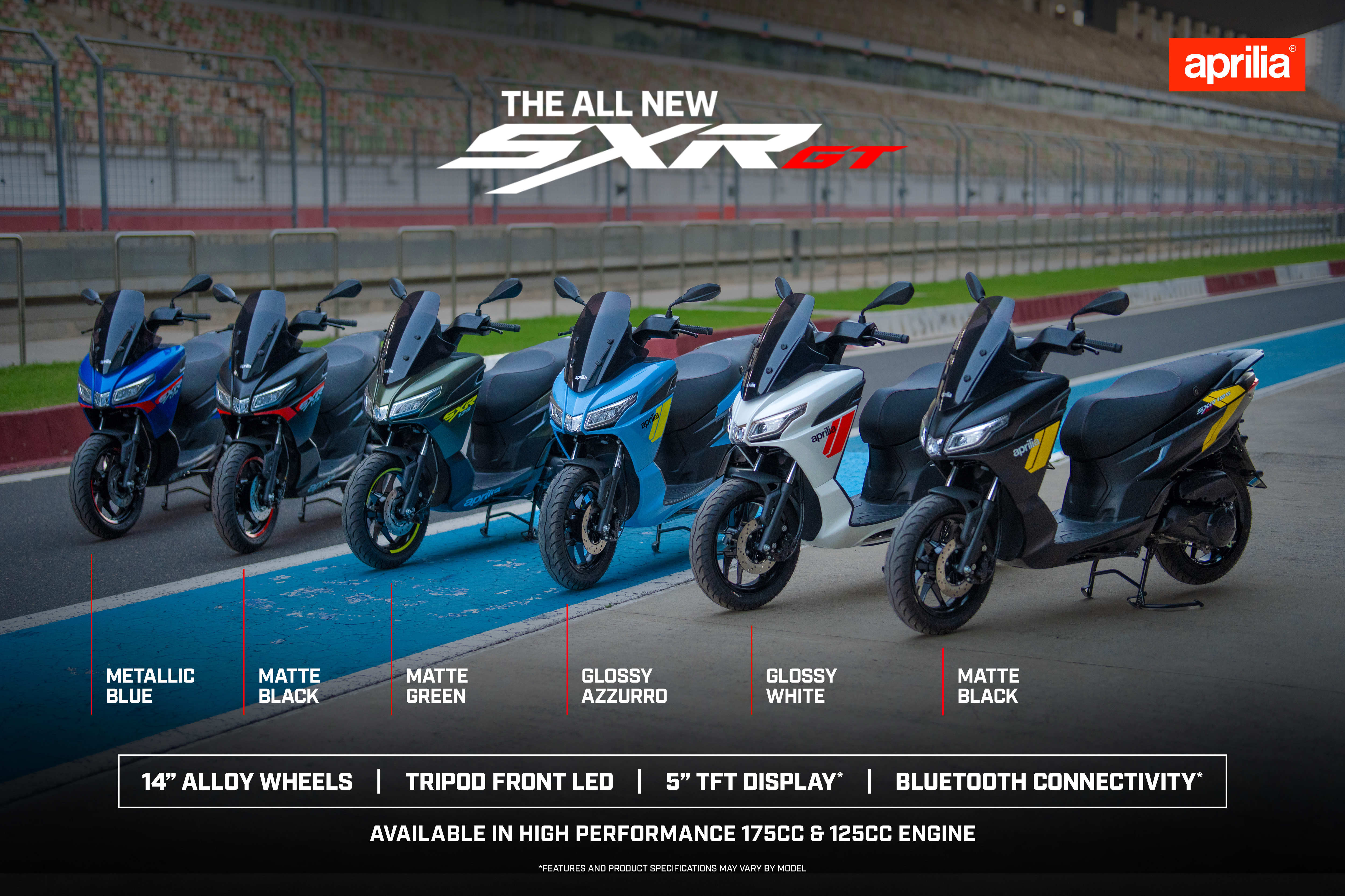 Aprilia India Unveils The All-New SXR GT With A Bold Design And Road-Focused Performance