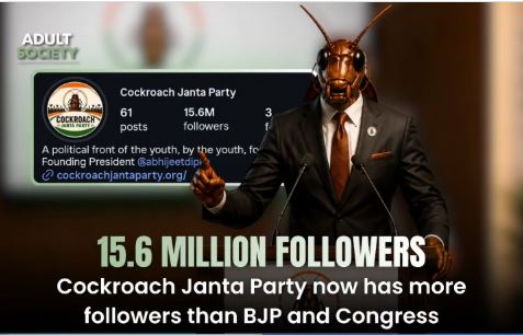 Meme to Movement? ‘Cockroach Janata Party’ Crosses 15 Million Followers in 5 Days !