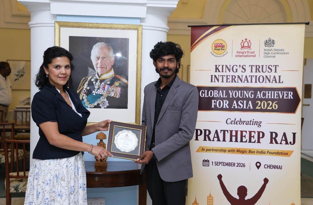 King’s Trust Young Achiever for Asia Celebrated at Event in Chennai