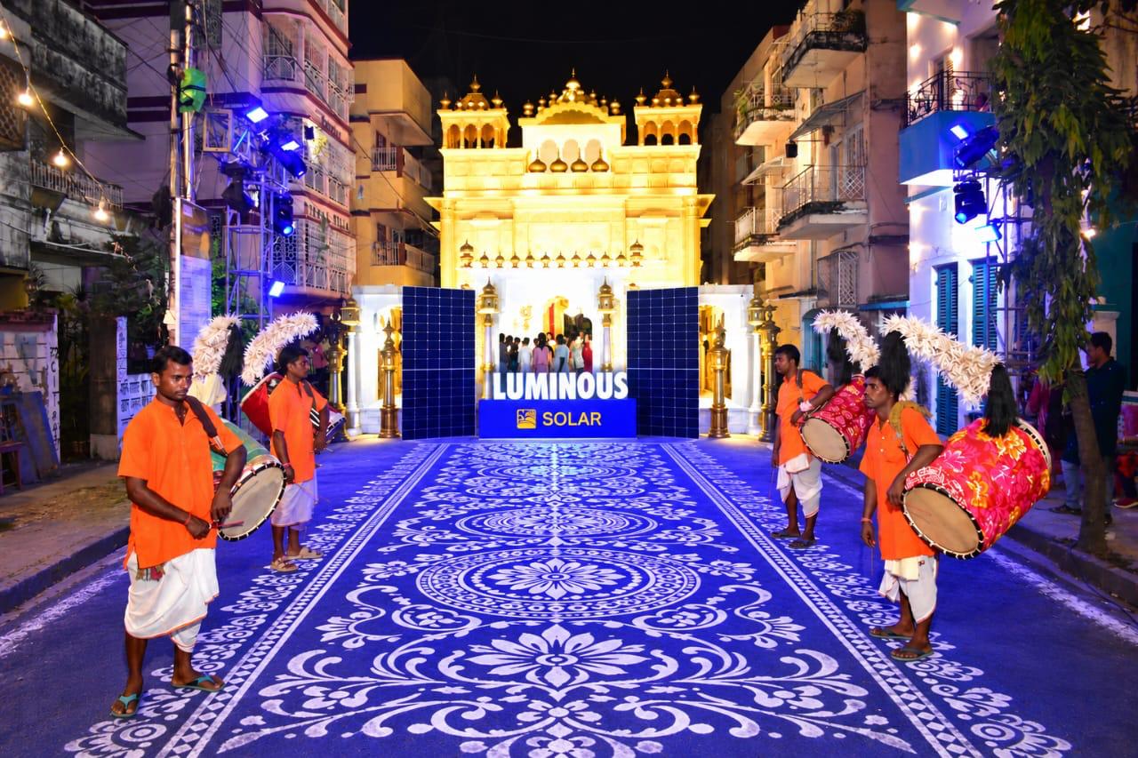 Luminous Solar Celebrates the Spirit of Durga Puja with Alo’r Alpona